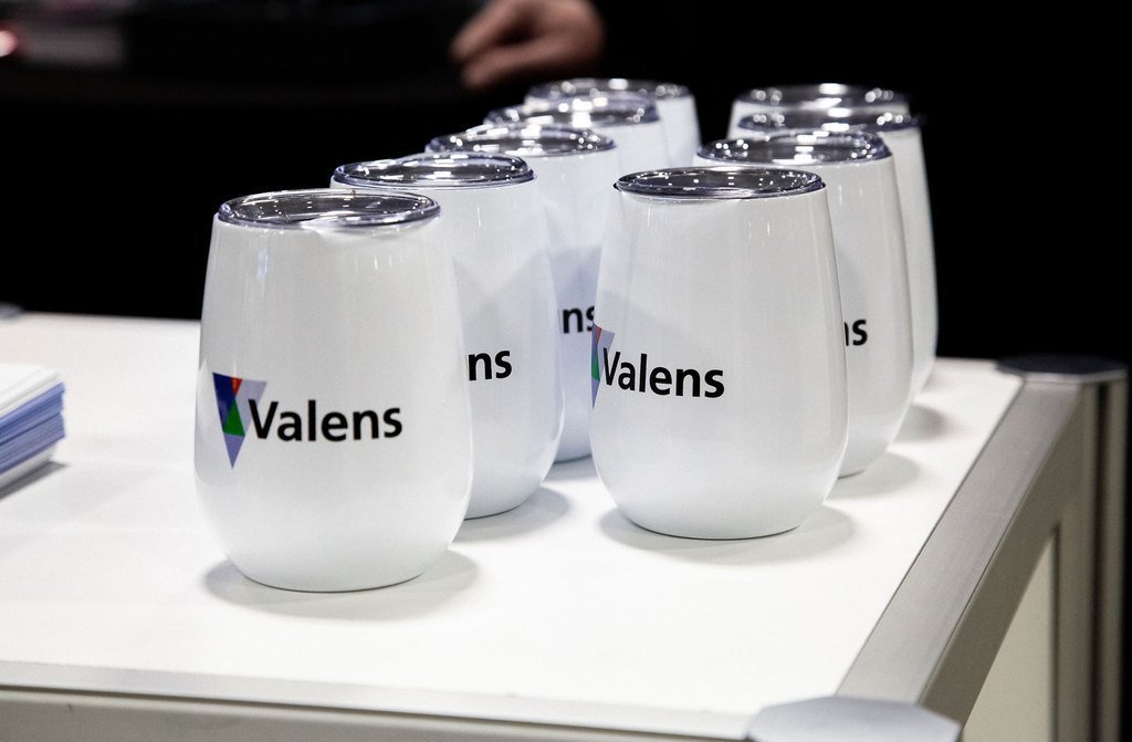 branded glassware detail at a Washington DC corporate event