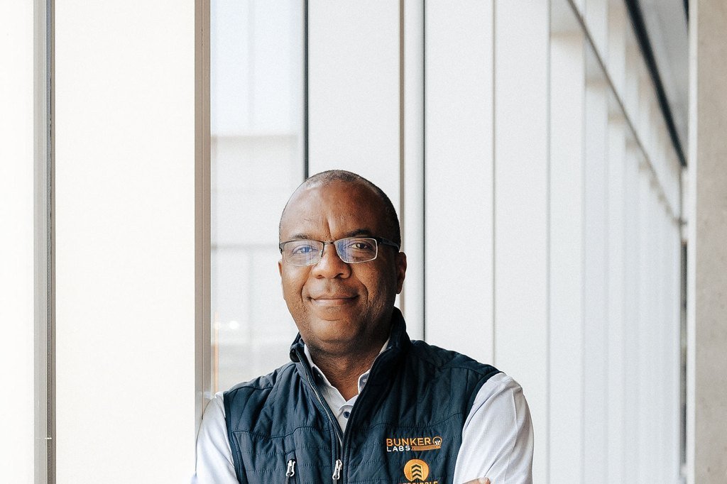 business portrait filmed at a Washington DC corporate event