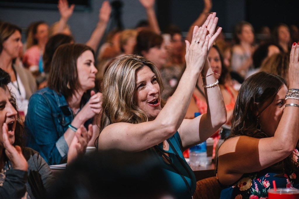 conference audience applauding, event videographer client reviews