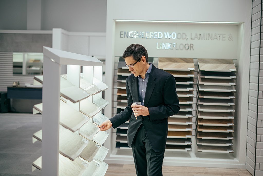product showroom filmed for a Washington DC corporate video