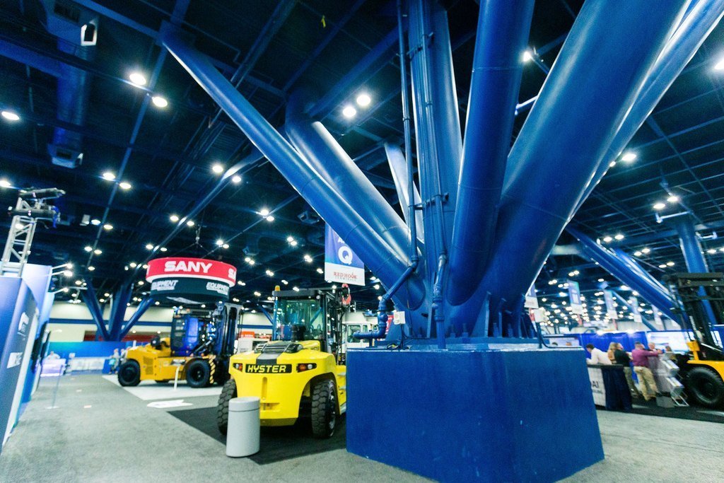 trade show floor at a Washington DC convention center